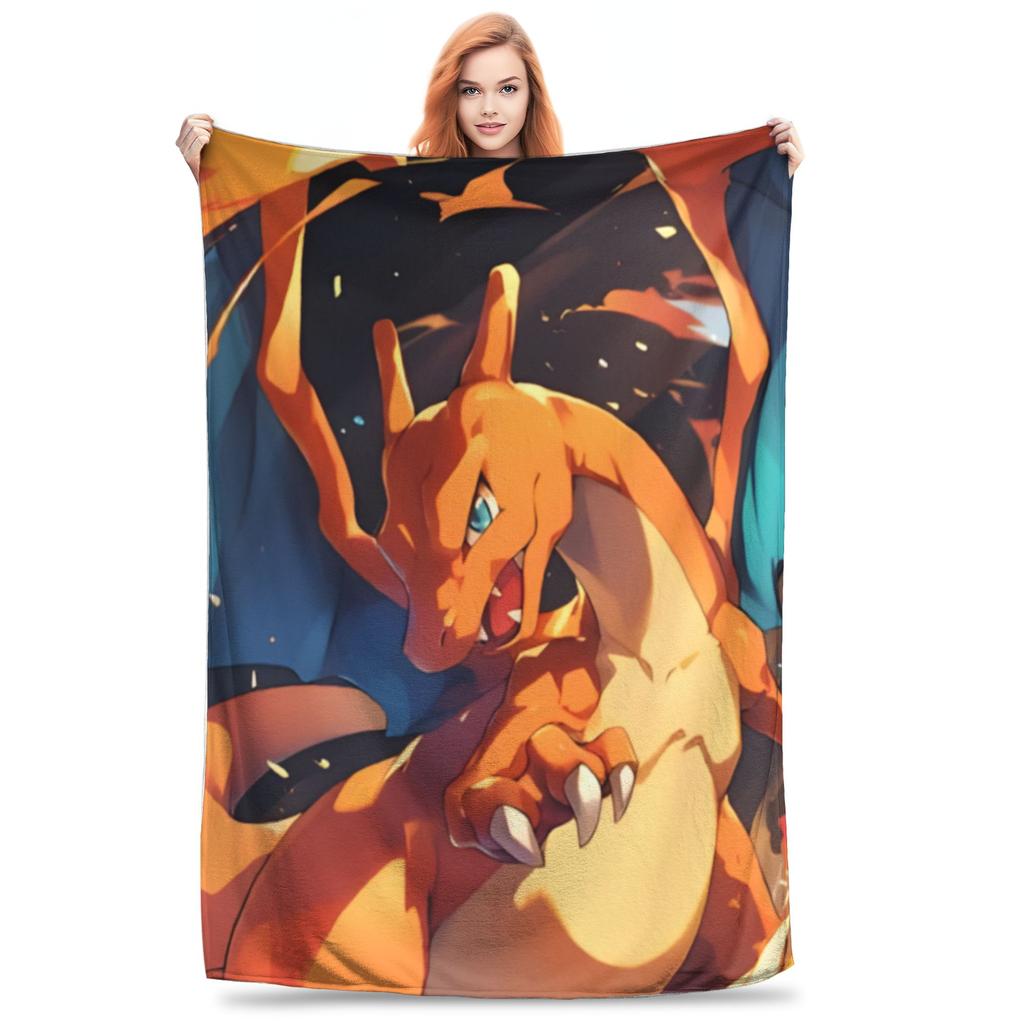 1PC Charizard8 Winter Blankets for Adults Bedding Home Interior Sofa Knee