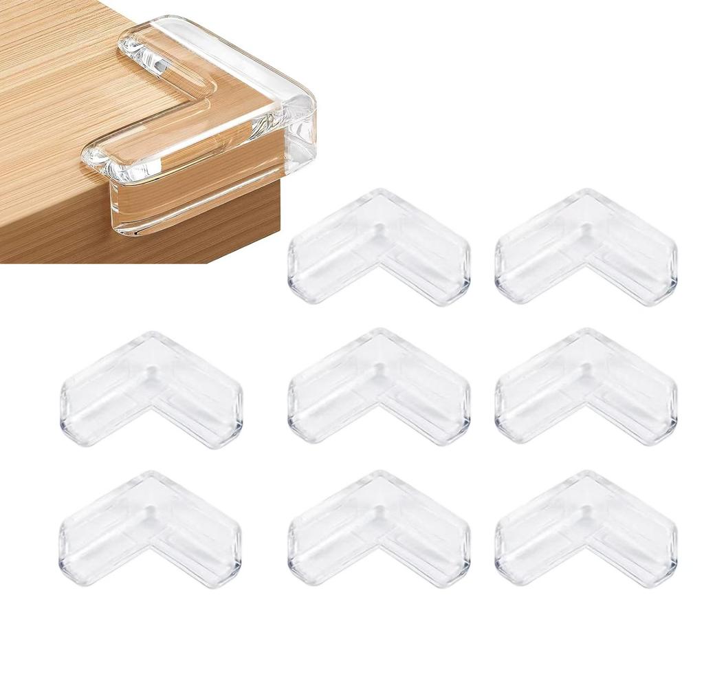 4-20PCS Children Safety Silicone Transparent Protective Cover Children's Anticollision Table Corner Edge Protective Cover Guards