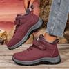 Shoes Women's Autumn and Winter Casual Cotton Boots Velvet Outdoor Sports Shoes Non-slip and Wear-resistant Velcro Versatile Women's Boots
