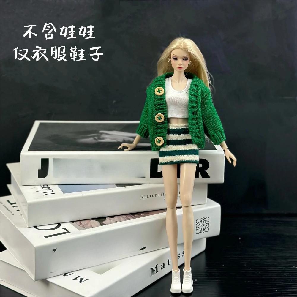 2025 New Clothes Set + Shoes / 30cm Doll Clothing Suit Plush Coat Top Skirt Pant Sweater Outfit for 1/6 Doll Clothes / Diy Toys