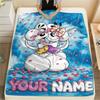 1 Stück Benutzerdefinierter Name Diddl Gemustert Flanelldecke Geeignet für Alle Jahreszeiten für Heimdekoration Wärme und Komfort Geschenke Feiertagsgeschenk_xia