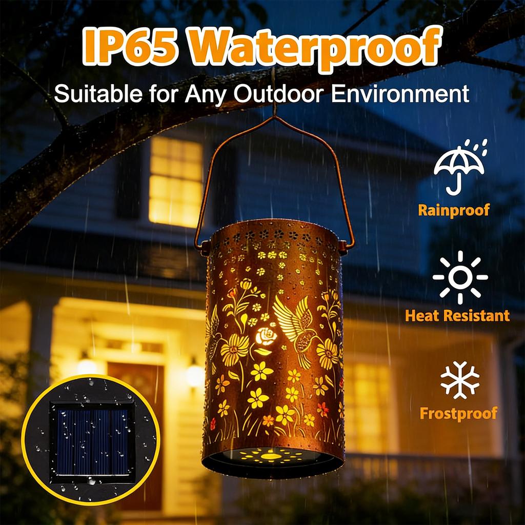 Sunflower Glow Solar Garden Lantern Waterproof Hanging Solar Powered Lights Outdoor Landscaping Light for Yard Lawn Garden Decor