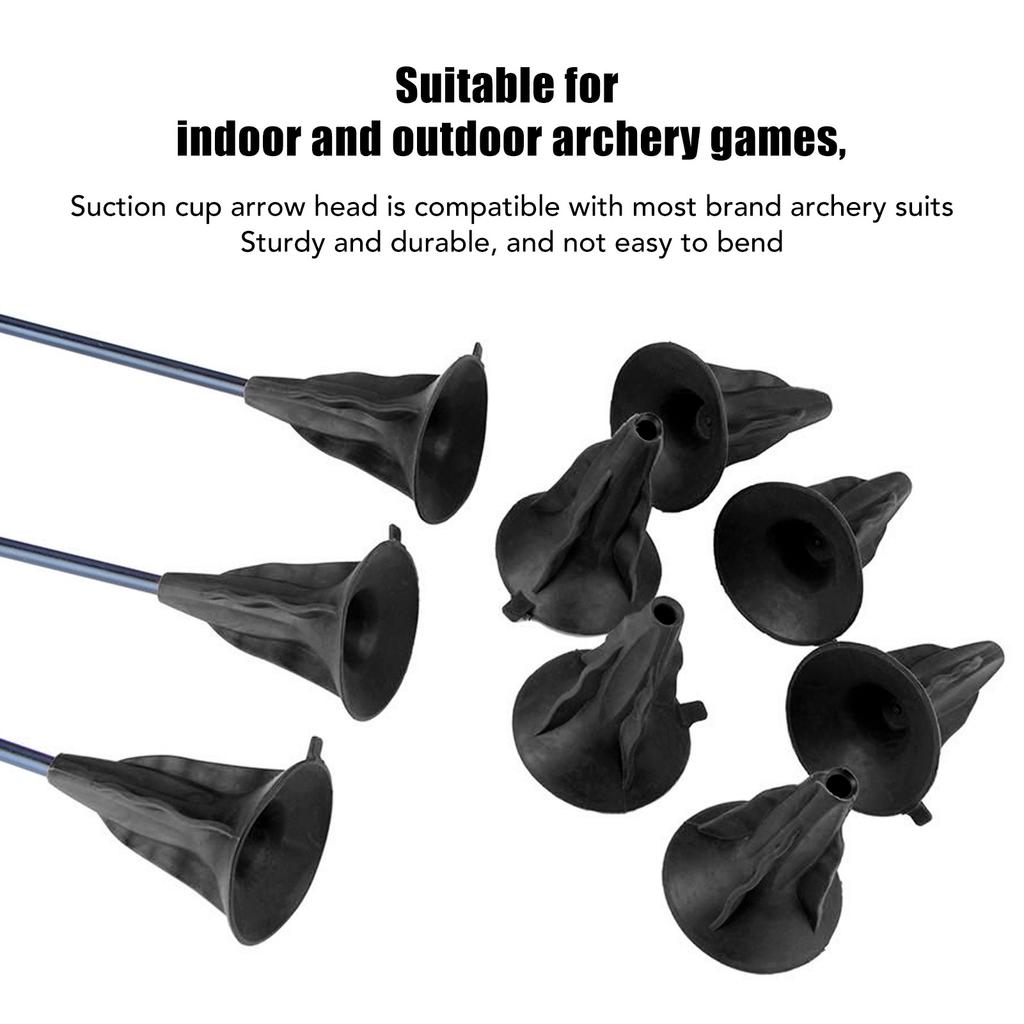10Pcs Soft Rubber  head Suction Cup   Heads for Children Hunting Game Outdoor Sports