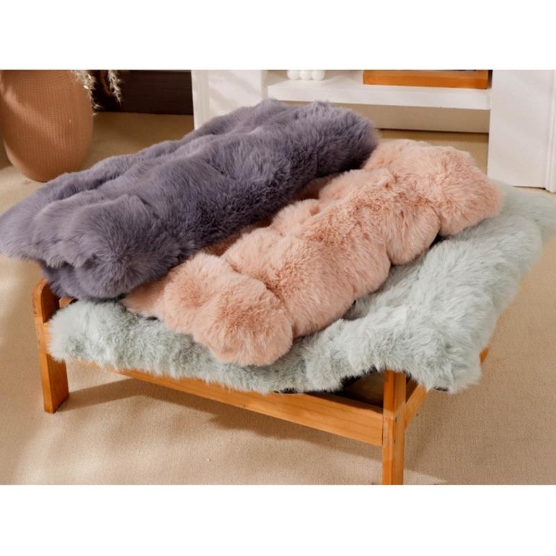 Heavy Duty Pet Cushion Cozy Winter Warm Plush   Washable Orthopedic Support Floor Pad Dogs
