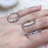 ANENJERY Multi-Size Single Row Colored Zircon Thin Rings Female Design Premium Index Finger Tail Ring Bague Femme Anel Anillo