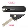 For Peugeot 207 308 807 Citroen C3 C4 C8 2-Button Remote Control Key CE0523 HU83
