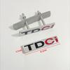 BAZQ7 3D Metal Logo TDCI Badge Car Front Grill Emblem Trunk Decal For Ford Fcous Mondeo C Max Fusion Fiesta TDCI Sticker Accessories