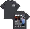 Rapper Myke Towers Graphic Printed T-shirts for Men Harajuku Hip Hop Oversized T Shirt Unisex Summer Cotton Short Sleeve T-shirt