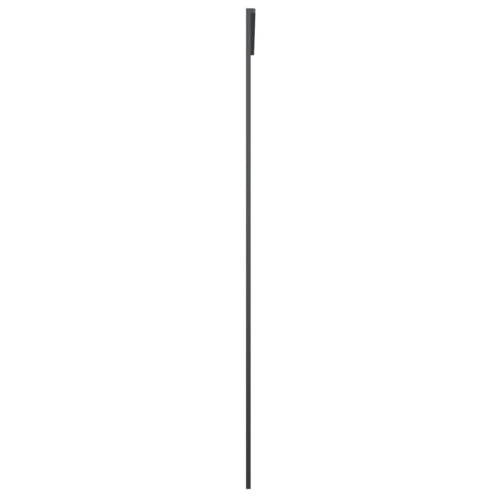 VidaXL Porte Coulissante Porte de Grange Porte d'Intérieur Système de Porte Maison Butée de Porte Verre ESG Dépoli Aluminium 151663