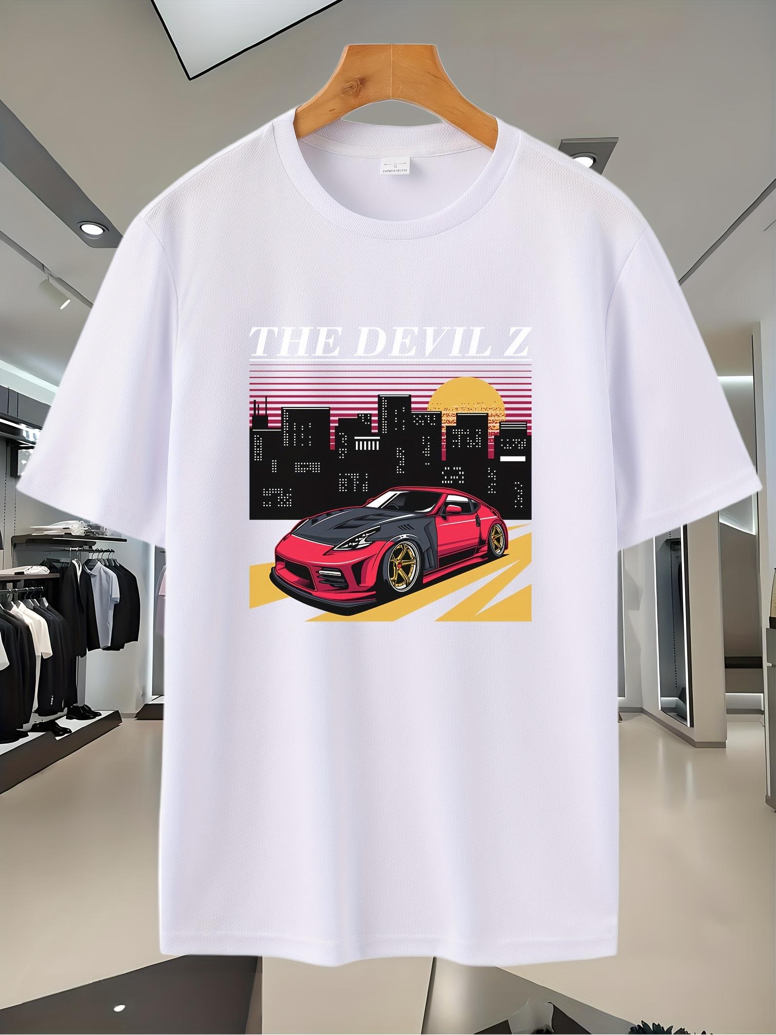 Navy Blue The Devil Z Graphic T-shirt - Short Sleeve XXXL