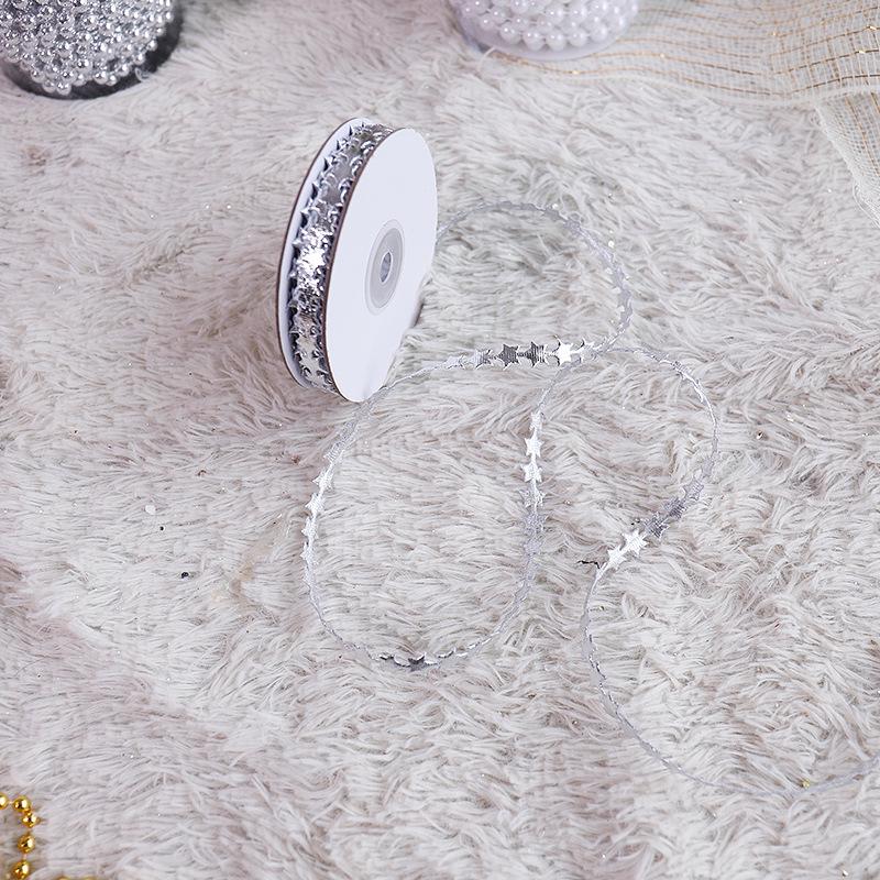 Silver Christmas Bead String for Tree and Wreath Décor - 8mm