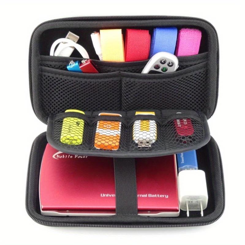 New 2.5-inch 3-color Data Cable Mobile Power Bank Charging Cable Portable Storage Case HDD USB Flash Drive Storage Card Storage