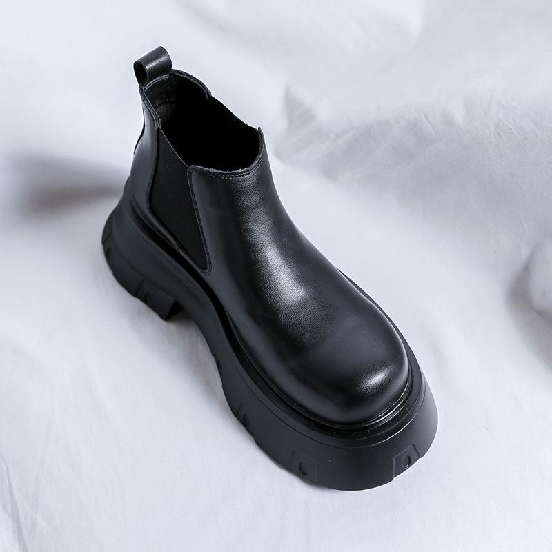 Men All Season Boots Ankle Leather Fashion Comfortable Comfortable Wear For Daily Use Durable Material With Good Quality