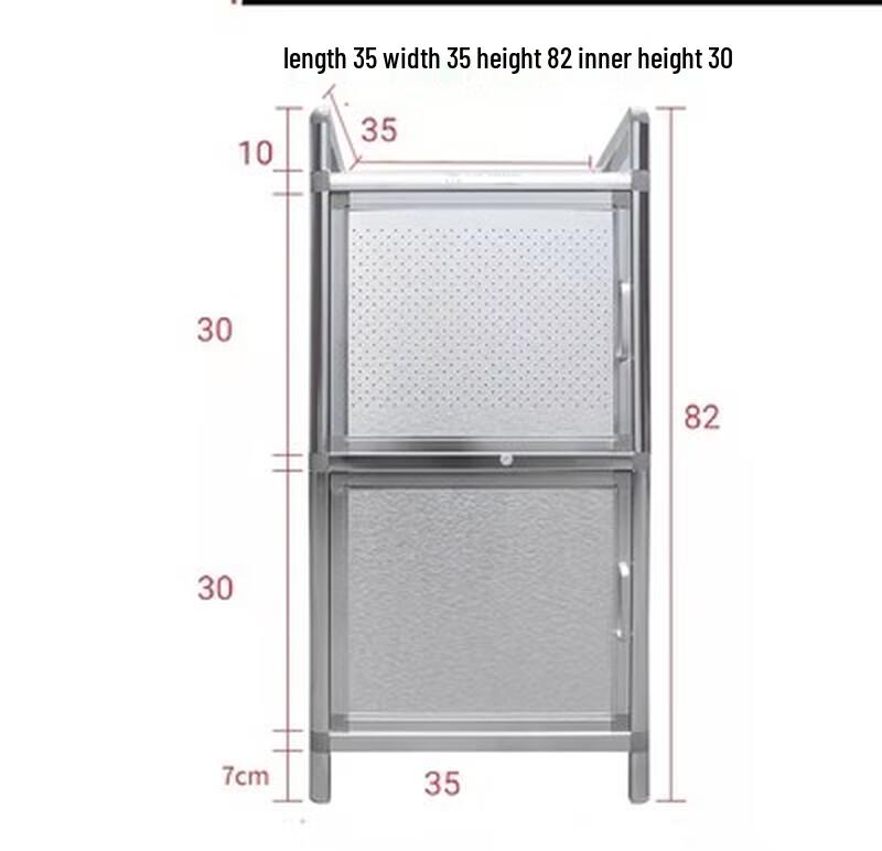 Naijiang Thickened Aluminum & Stainless Steel Storage Cabinet