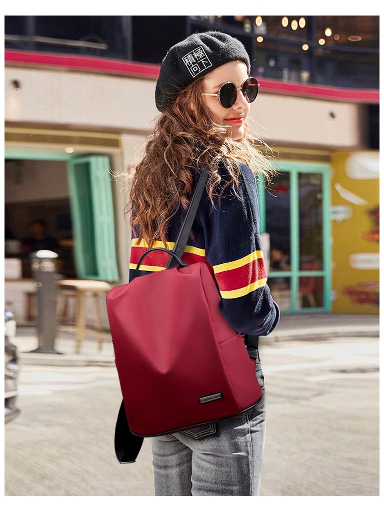 2024 Trendy Korean-Style Versatile Women's Soft Leather Backpack