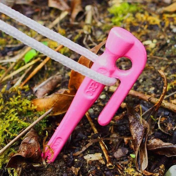 [Ellis] Forged Pegs [Ellis] Stake 28cm Pink Powder Coat 8-Pack MK-280PK Made in Japan