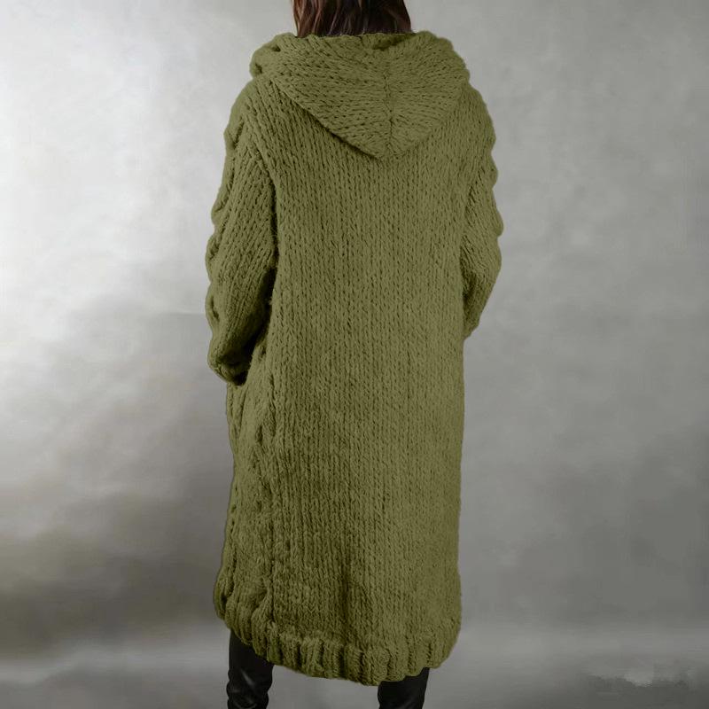 Europäischer & Amerikanischer Damen Plus Size Strickjacke Pullover Mantel - Neue Mode Strickwaren 2026