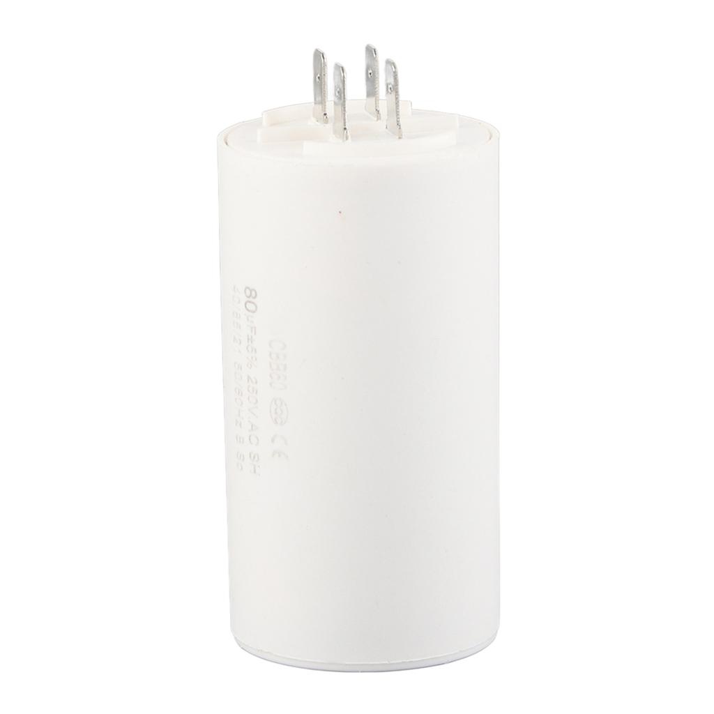 CBB60 Cylinder Shaped Run Capacitor AC 250V 80uF 5060HZ for Motor Pump