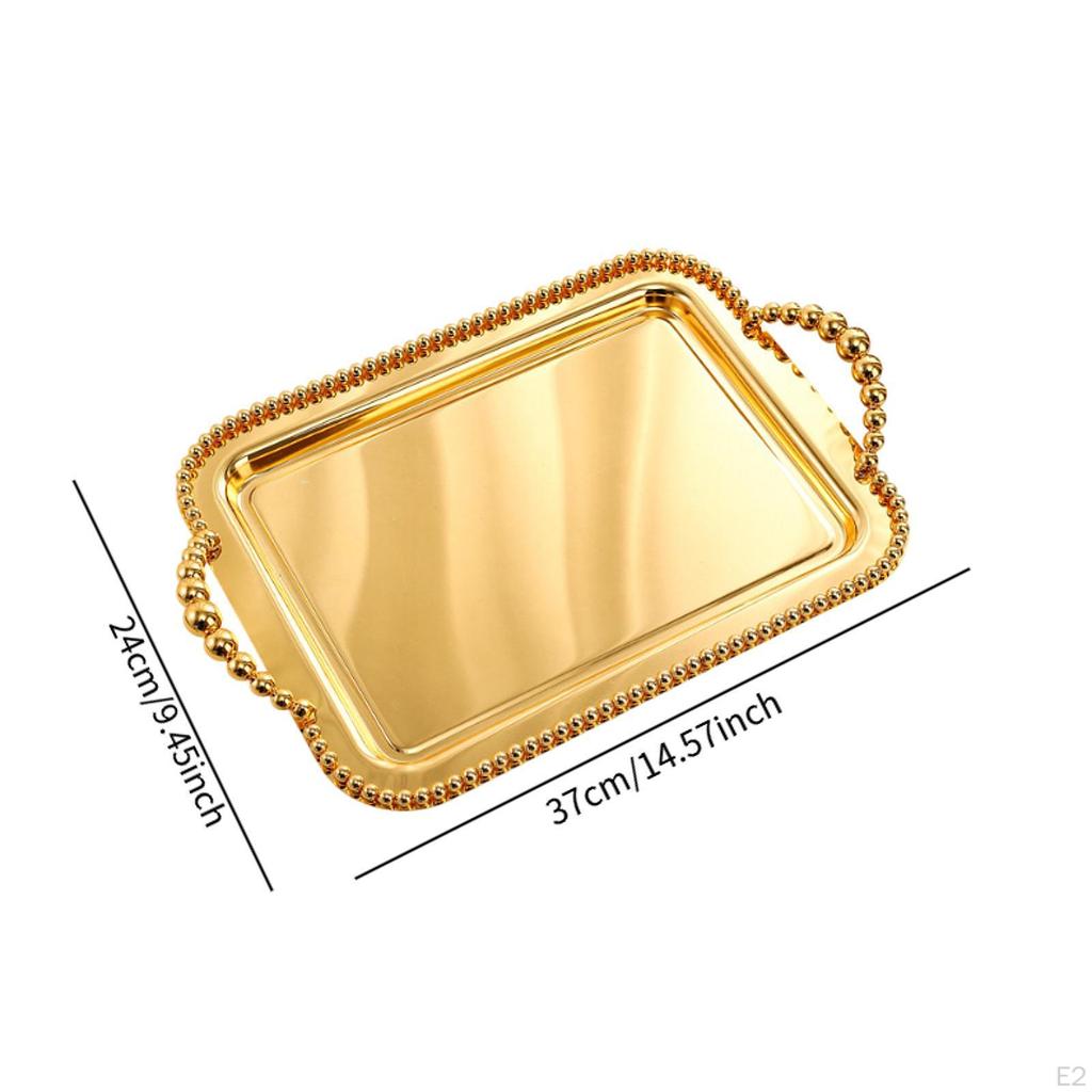 Tavă dreptunghiulară de servire Decorativă Elegantă Ceașă de ceai Tay Desert Bijuterii Mâncare pentru