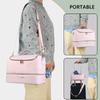 Portable Nail Varnish Organizers Bag Double Handles Adjustable Strap Waterproof Polyester Makeup Storage Case 30x22x25cm