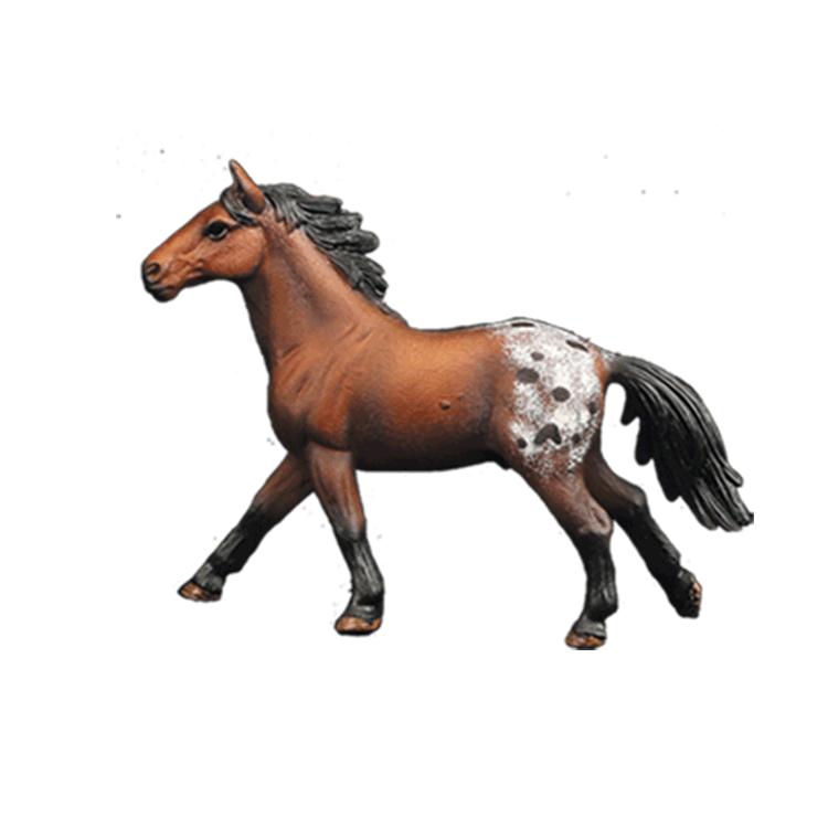 Cross-Border Quarter Horse White Pony Model Toy with Scene Accessories for Early Education