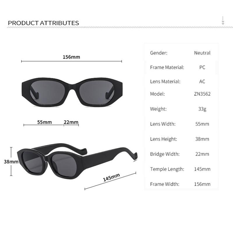 Classic Small Womens Sun Glasses Glasses Men Elegant Vintage Circular Ladies Oval Sun Eyeglasses Trendy Designer Style Style Eyewear Female