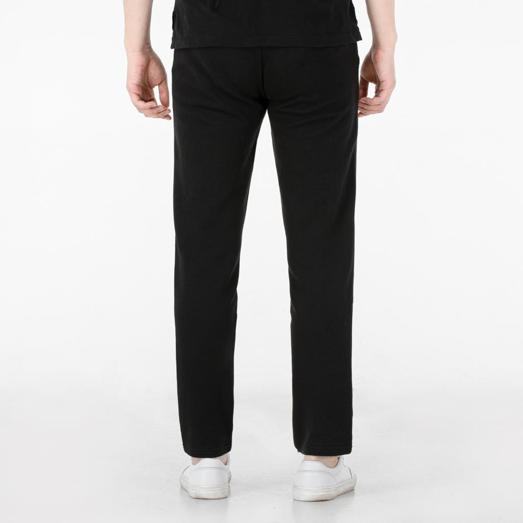 PUMA Power Colorblock Logo Print Knit Joggers with Mid-Waist Drawstring Men Bottoms Black 670938-01