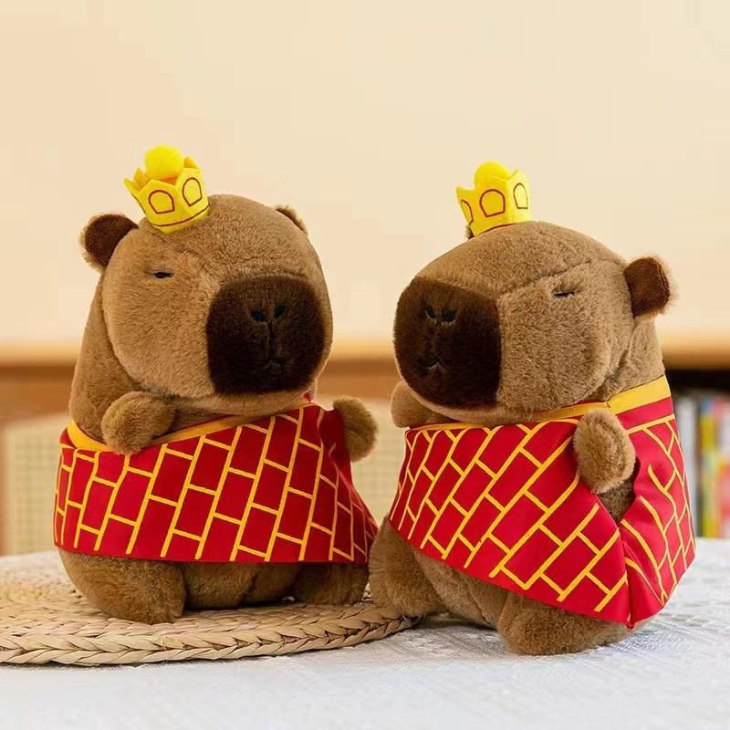 Premium Eight-inch Machine Doll Plush Toy Wedding Throwing and Pushing Event Gift Capybar Doll