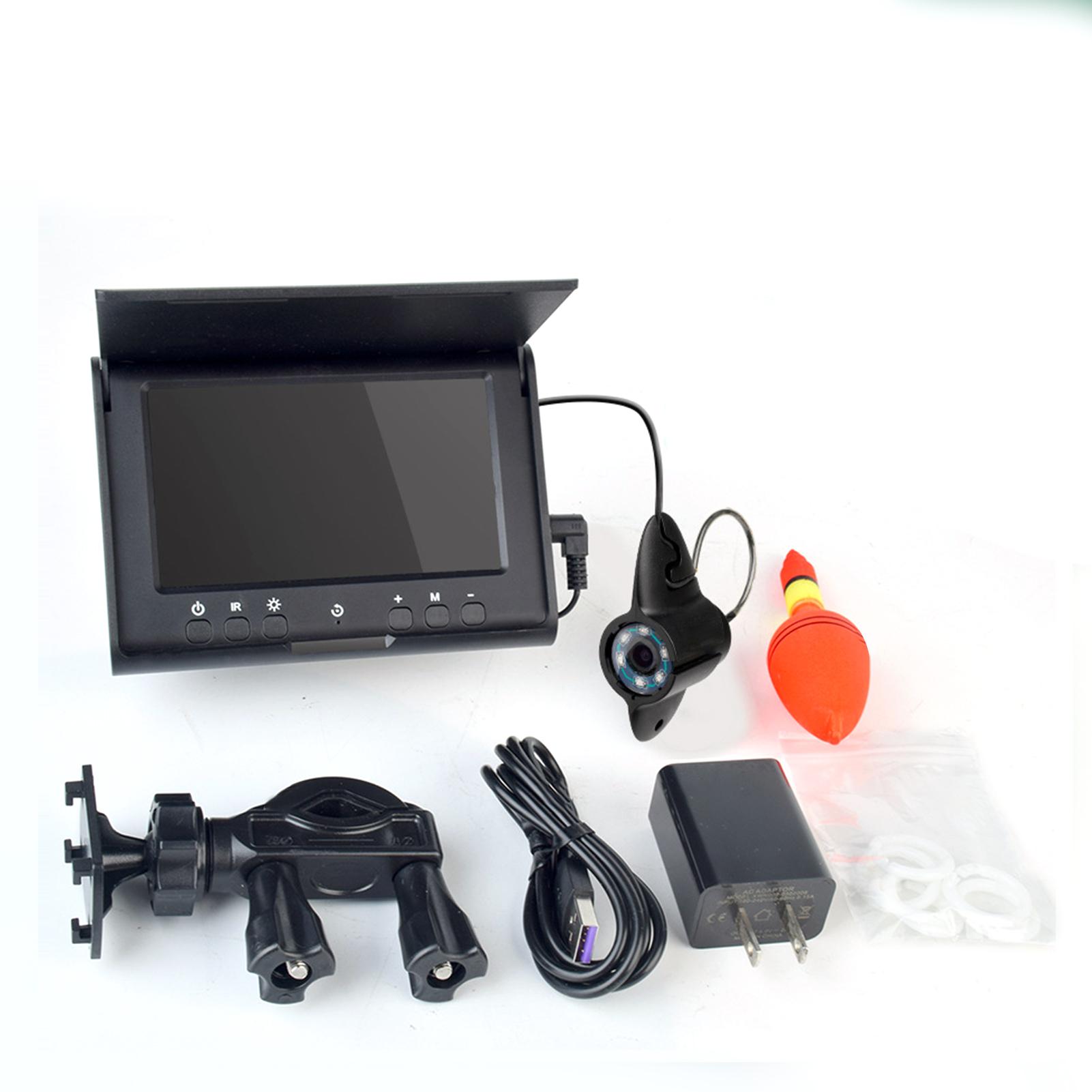 Подводный эхолот 720P Камера высокой четкости 4,3-дюймовый IPS-дисплей Долгое время работы от батареи для рыбалки US Plug