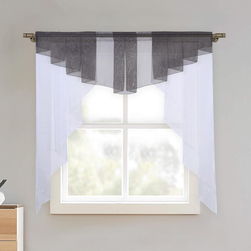 Lecloud Estelle Vorhänge – Lichtfilternd, Fischgräten-Muster, 2 Paneele Je 30x36 Zoll, Natur