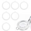 6 Pcs 4.5 Inch Rubber Seals Rings for Glass,Leakproof Jar Seal Accessories,Rubber Rings for Mouth Glass Jars (White) Pay Attention To Product Size