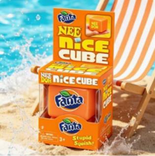 Schylling Needoh Nice Cube Sensory Nice Sicle, kostka proti stresu, která mačká předměty, zmírňuje úzkost a pomáhá soustředit se
