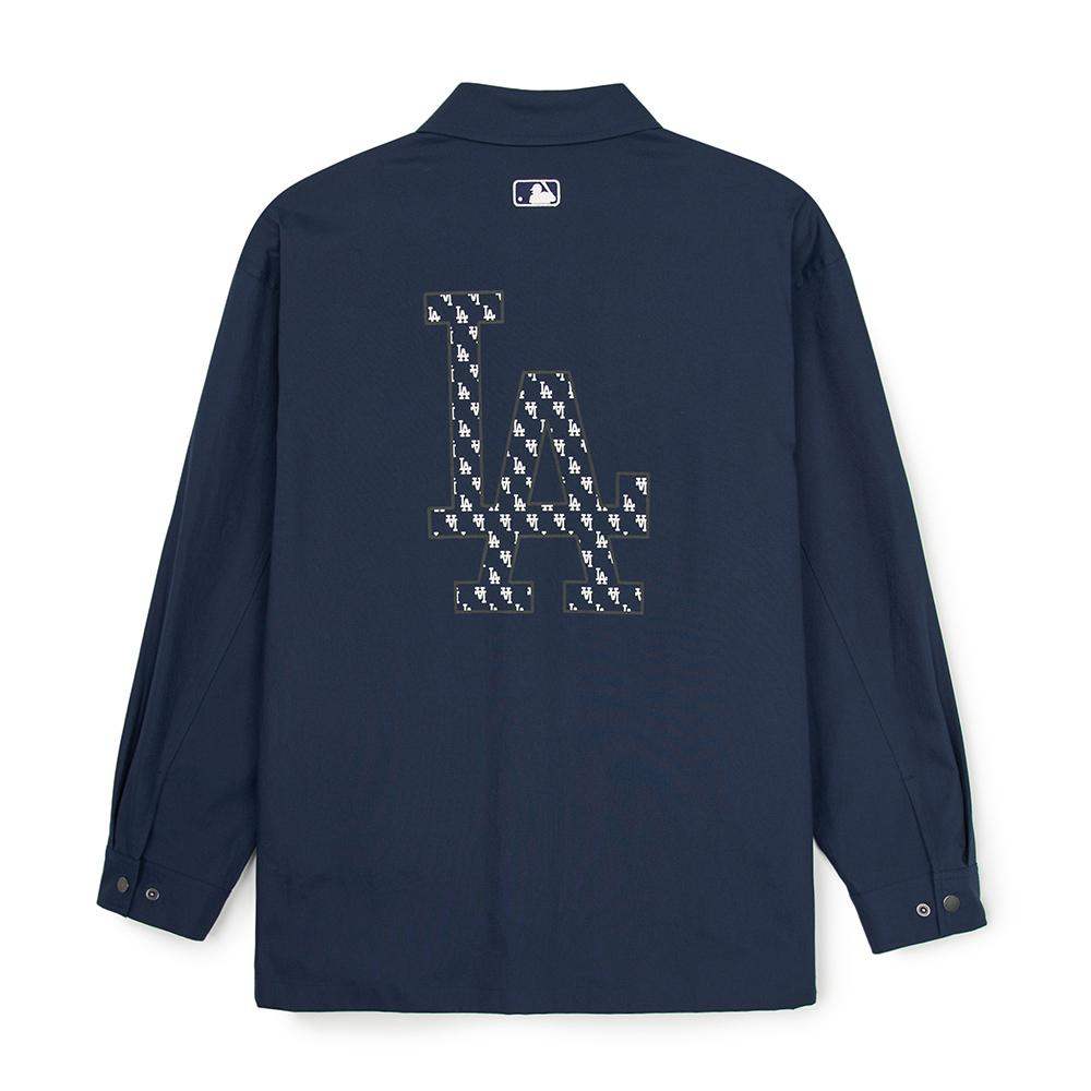 New MLB Monogram Collection Los Angeles Dodgers Shirt Unisex Navy Blue 3AWSM0344-07NYS