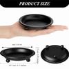 Reusable Vintage Iron Candle Holder 4.13 Inch Diameter Round Shape Candle Plate Gold/Black Candle Tray Home Decor