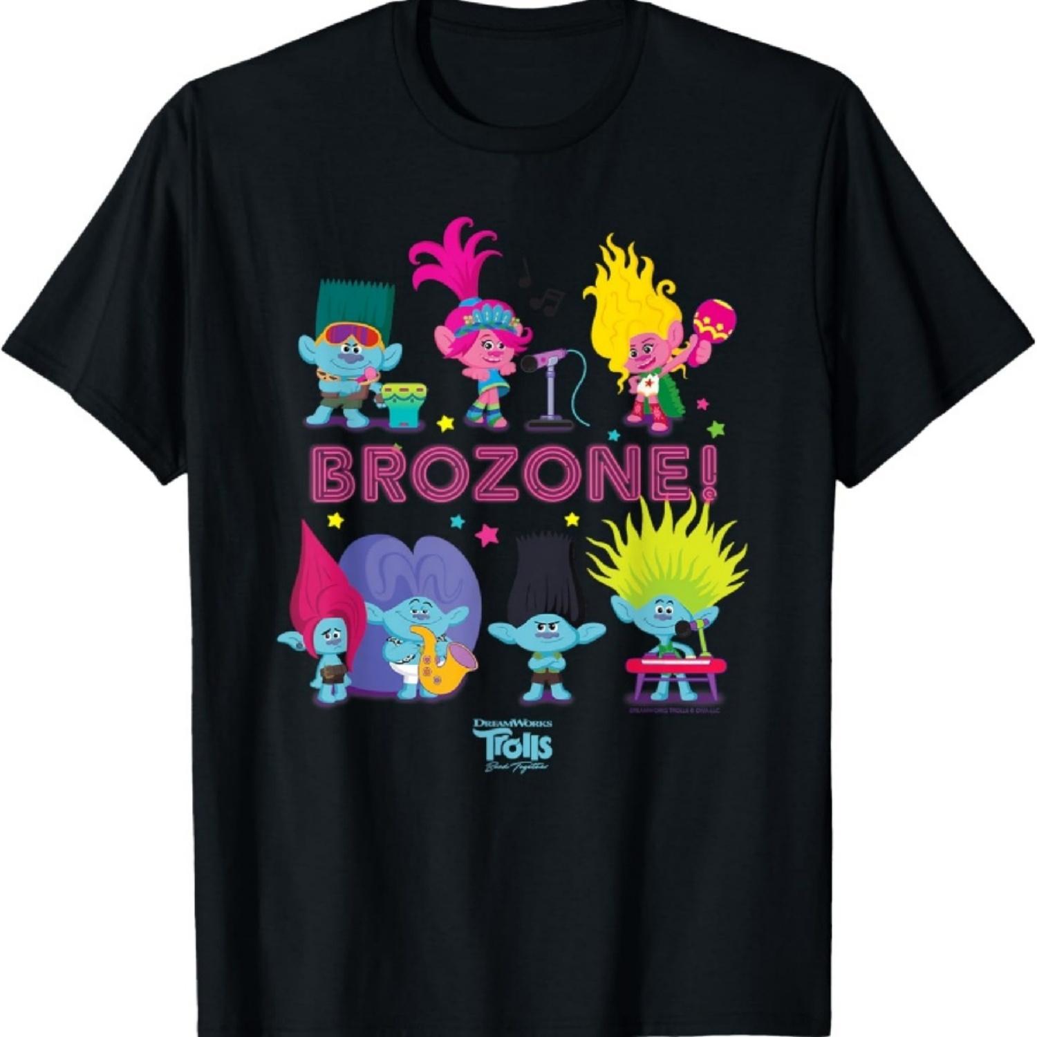Футболка DreamWorks Тролли: Группировка БразерЗон Поппи и Вива XXXXXL разноцветный