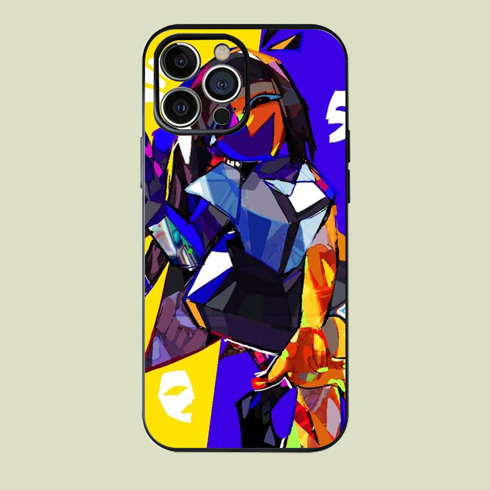 Anime E-Ena Graphic Sthetic Black Matte Phone Case For iPhone 17 16 15 14 13 12 Pro Max Silicone Soft Back Cover