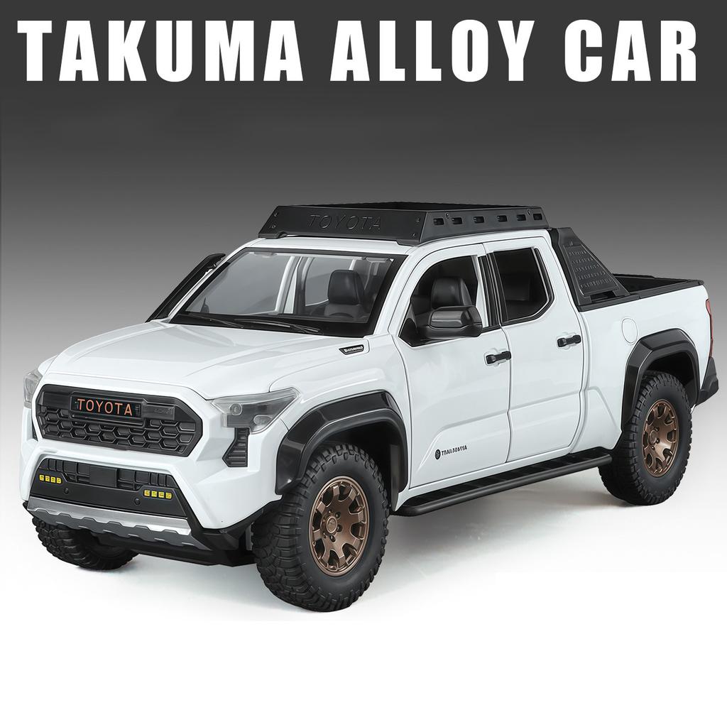 1/24 Toyota Tacoma Picku Wagon Alloy Model Car Toy Diecasts Casting Sound and Light Car Toys for Children Vehicle