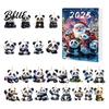 Christmas Panda Advent Countdown Multifunctional Acrylic for Cartoon 2D Calendar 2025 Kids Pendant Home Decorations