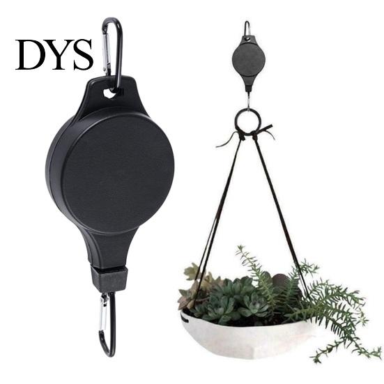 Indoor Outdoor Plant Hanger Hook Pulley Hanger, Adjustable Ceiling Hook, Heavy Duty No Drill Hanging Retractable for Garden Baskets, Bird Feeders