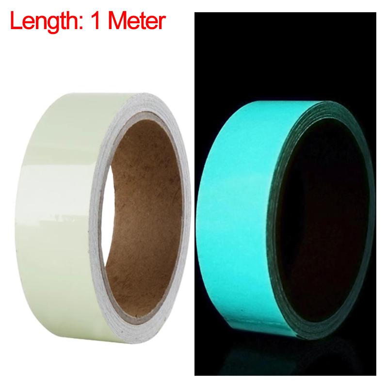 

1 рулон самоклеящейся светящейся ленты ночного видения предупреждающие светящиеся ленты для безопасности домашняя сцена вечеринка украшение неоновая лента 1.5cm