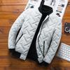 Herbst und Winter Neue Baumwollgepolsterte Jacke Herren Daunen Baumwollgepolsterte Jacke Stehkragen Modemarke Herren Leichte Thermojacke