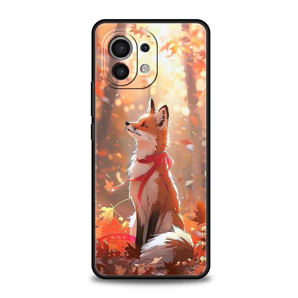 

Phone Case Cover for Xiaomi Mi 17 15 14 13 12 11 Ultra 15T 14T 13T 12T 11T Pro Lite 5G Soft TPU Capas Cute Animal Fox Fundas Bag Xiaomi 14