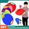 Bouncing Circle Throwing Training Toys Kids Adult Outdoor Interactive Cooperative Games Racket Catch Elastic Paddle Ball Fun Gam 6