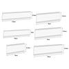 10pcs PVC Material Self-adhesive Shelf Label Transparent Classification Label  Retail Display