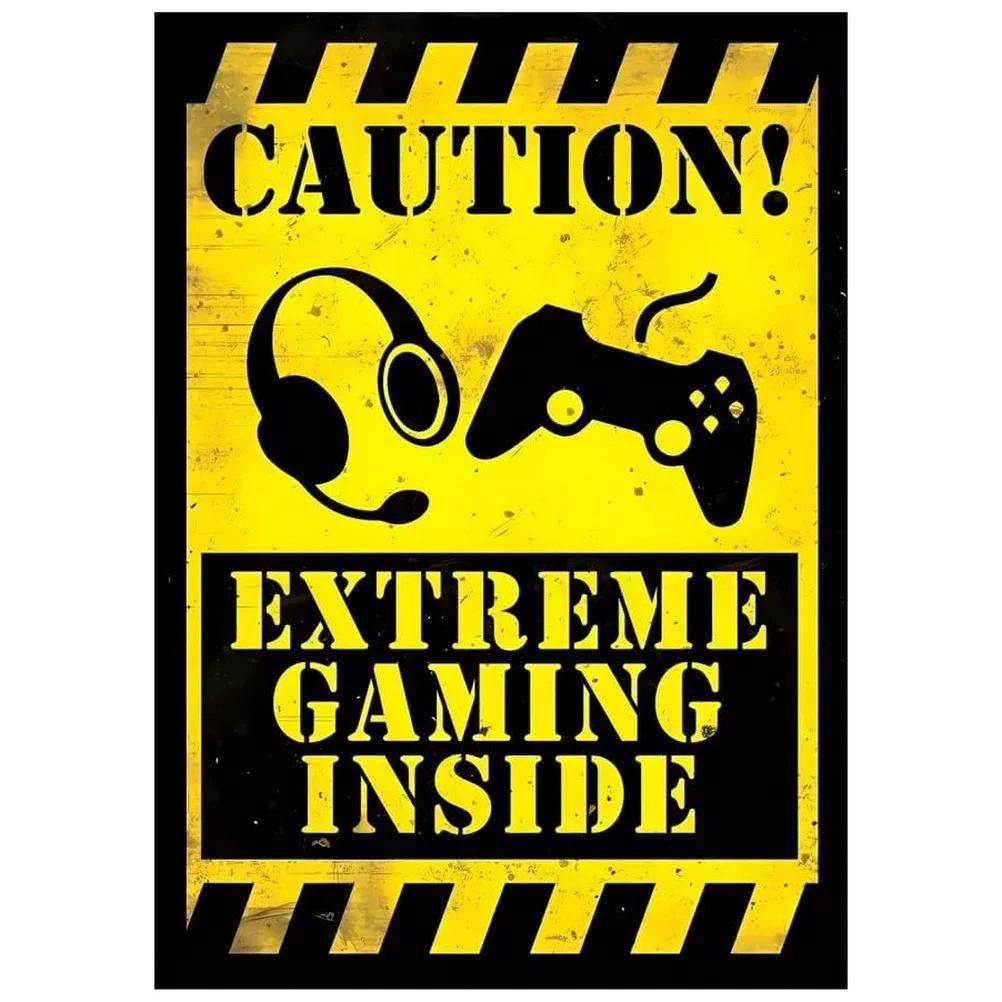 Eat Sleep Game Repeat Metal Tin Signs Posters Plate Wall Decor for Garage Game Room Bars Man Cave Cafe Clubs Retro Poster Plaque