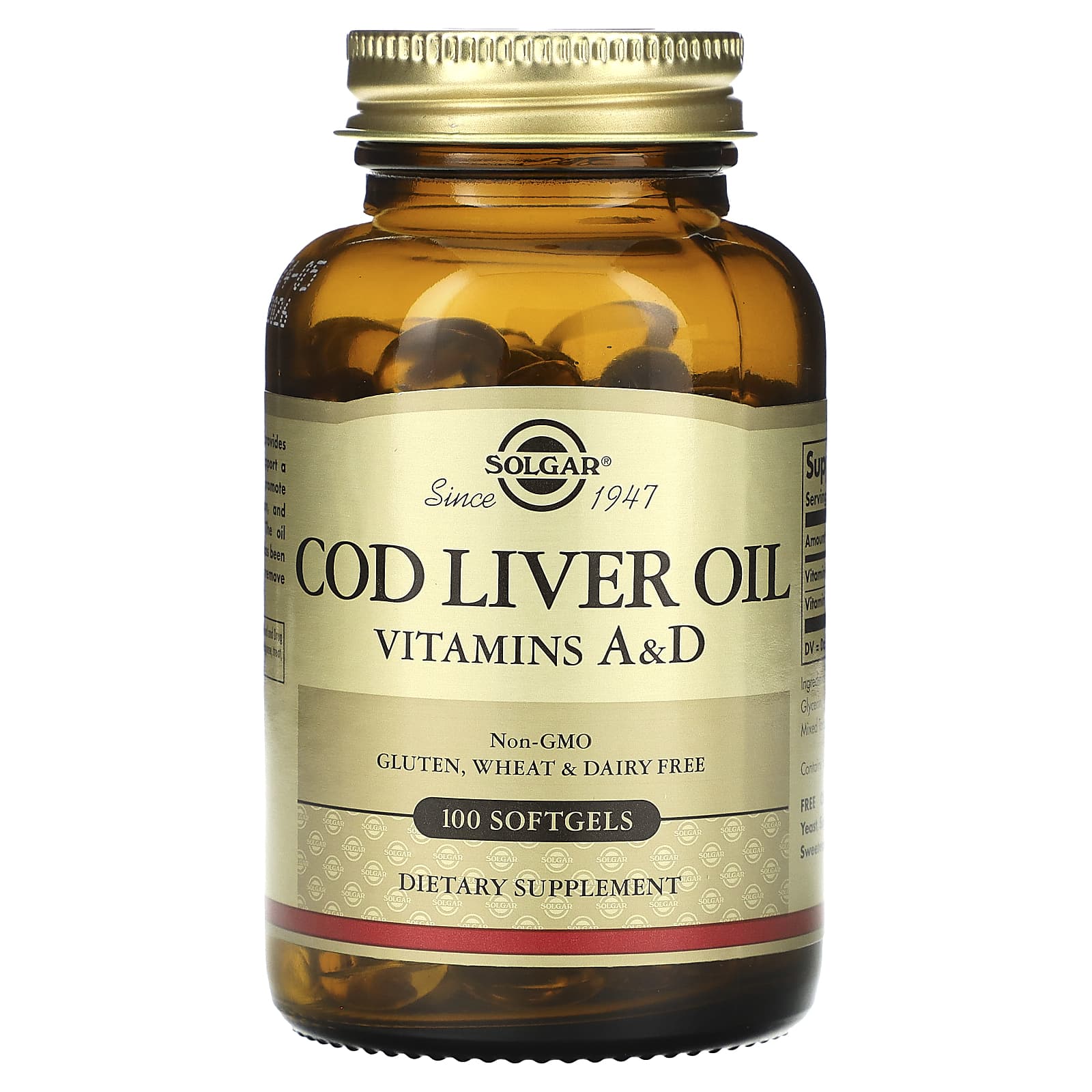 

Cod liver oil, 100 softgels