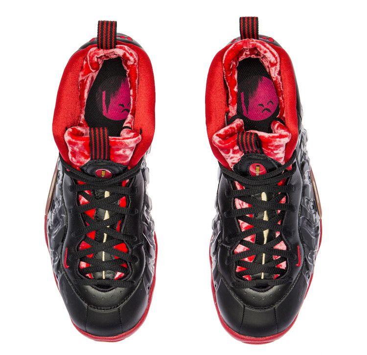 Kids' Sneakers Air Nike Foamposite One Dracula (GS) Black/University Red-Metallic Gold