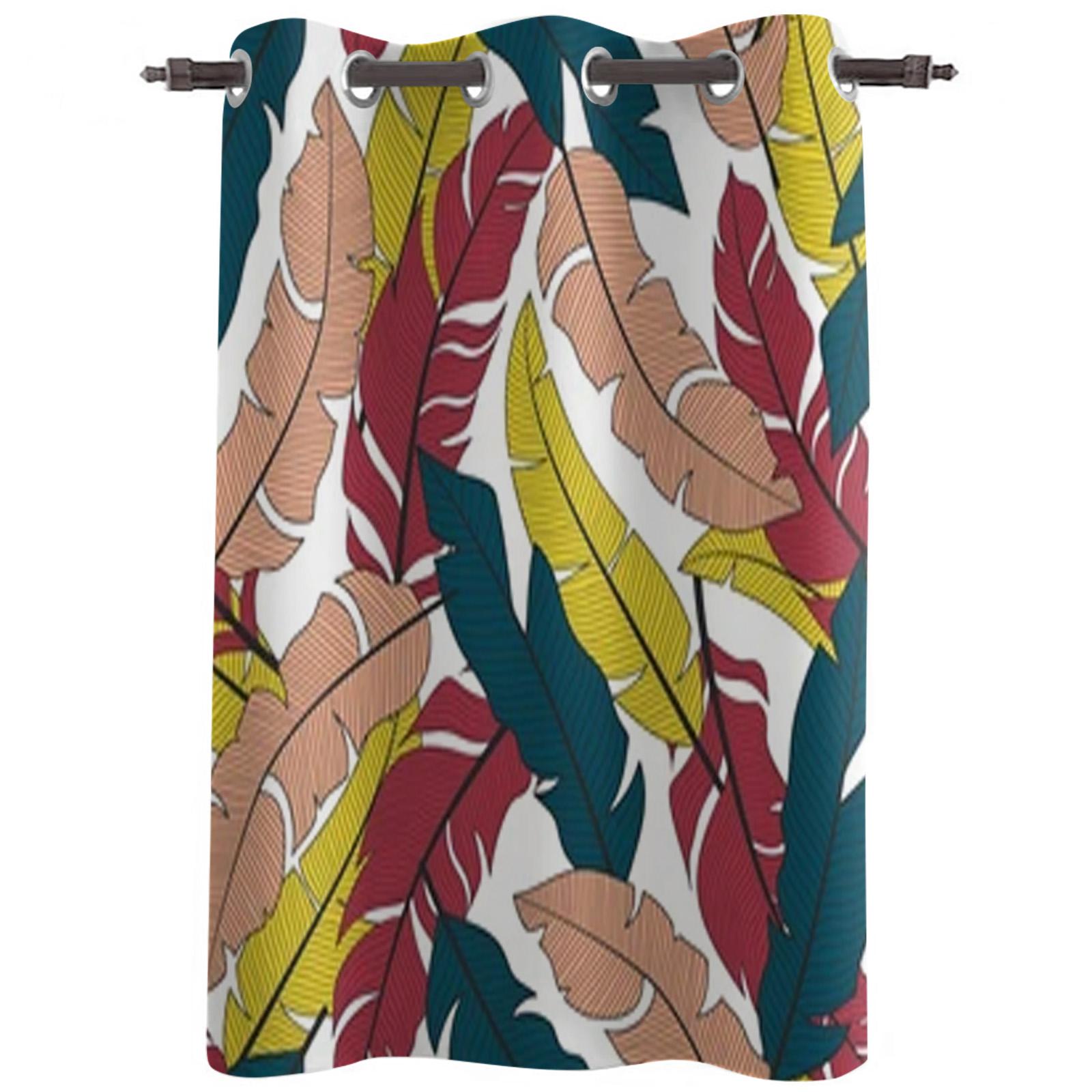 Яркие растения и листья оконные занавески для детской комнаты — фото 3