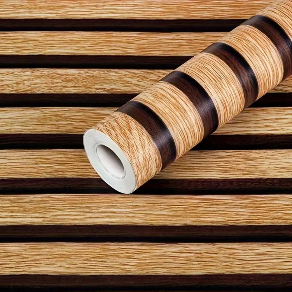 Perfect for DIY Projects Transform Your For Walls Using Our Waterproof PVC Imitation Wood Grain Size 45CM by 5M