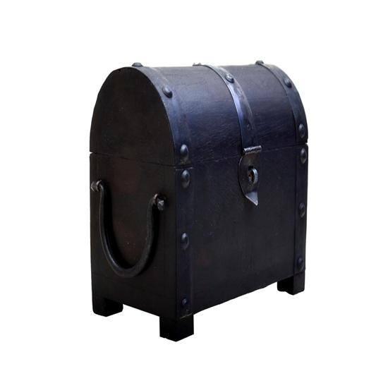 Wooden Box Storage Box Trunk Rustic Pirate Treasure Chest for Kids Adults Jewellery Organizer Home Decor Showpiece Rajasthan Art